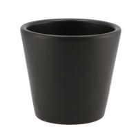 DK Design bloempot Vinci - zwart mat - voor kamerplant - D13 x H15 cm - Plantenpotten