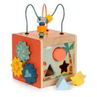 Small Foot - houten activiteitenkubus motoriekspiraal dino