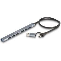 DeLOCK 64273 interface hub USB 3.2 Gen 1 (3.1 Gen 1) Type-C 5000 Mbit/s Grijs