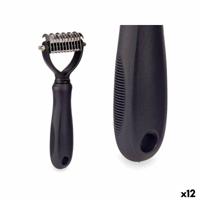Hondenborstel Mascow 333 Zwart Siliconen 6,5 x 17 x 3 cm 12 Stuks