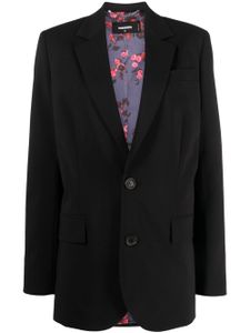 DSQUARED2 blazer à simple boutonnage - Noir