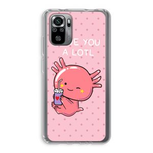 Love You A Lotl: Xiaomi Redmi Note 10S Transparant Hoesje