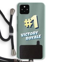 Victory Royale: Pixel 5a 5G Transparant Hoesje met koord