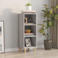 Dressoir 34,5x32,5x90 cm bewerkt hout grijs sonoma eikenkleurig