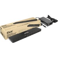 Club 3D USB Gen1 Type-C Triple Display DP Alt mode + Displaylink Dynamic PD Charging Dock + 120 Watt PS dockingstation Club 3D USB Gen1 Type-C Triple Display DP Alt mode + Displaylink Dynamic PD Charging Dock + 120 Watt PS dockingstation