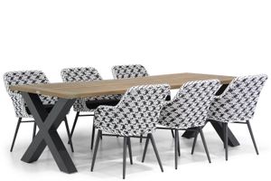 Lifestyle Crossway/Cardiff 240 cm dining tuinset 7-delig