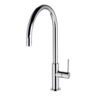 Keukenkraan Tres Max | Opbouw | 360° Draaibaar | Mengkraan | 1-hendel | Rond | Chroom