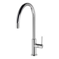 Keukenkraan Tres Max | Opbouw | 360° Draaibaar | Mengkraan | 1-hendel | Rond | Chroom