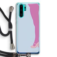 Pink panty: Huawei P30 Pro Transparant Hoesje met koord