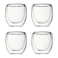 Krumble Espresso glas dubbelwandig set van 4