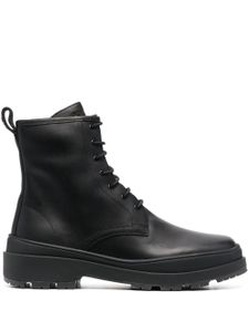 Camper bottes en cuir à lacets - Noir