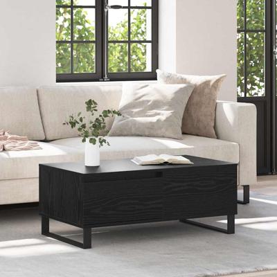 Salontafel met lade Zwart eiken Bewerkt hout