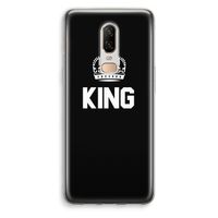 King zwart: OnePlus 6 Transparant Hoesje