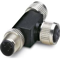 Phoenix Contact 1559783 Sensor/actuator verdeler en adapter M12 SPEEDCON Aantal polen (sensoren): 4 Adapter, T-vorm 5 stuk(s)