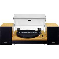 Lenco LS-300WD - Bluetooth® Plattenspieler mit zwei externen Lautsprechern Platenspeler Hout