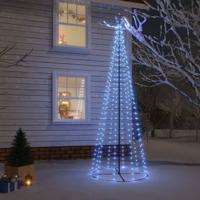 VidaXL Kegelkerstboom 310 LED&apos;s 100x300 cm blauw