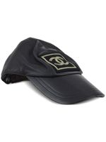 CHANEL Pre-Owned casquette Sport Line en cuir (années 1990-2000) - Noir - thumbnail