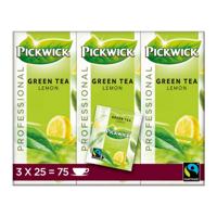 Pickwick - Professional Green Tea Lemon - 3x 25 zakjes