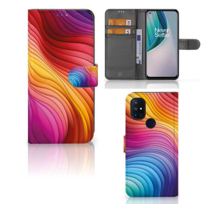 Book Case voor OnePlus Nord N10 Regenboog | Portemonnee hoesje