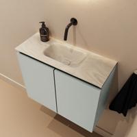 Toiletmeubel Mondiaz Ture Dlux | 60 cm | Meubelkleur Greey | Eden wastafel Ostra Midden | Zonder kraangat - thumbnail