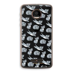 Poezen: Motorola Moto Z Force Transparant Hoesje
