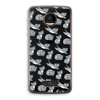 Poezen: Motorola Moto Z Force Transparant Hoesje