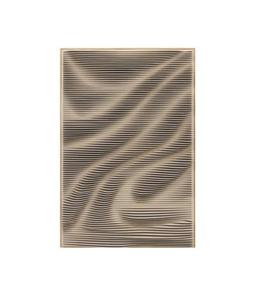 Aleishia Roomwit MDF Wandpaneel met Golvend Ontwerp