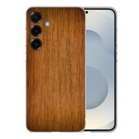 TPU Hoesje Samsung Galaxy S25 Plus - Donker Hout Backcover