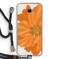 Orange Ellila flower: Samsung Galaxy J4 Plus Transparant Hoesje met koord