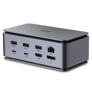 LINDY DST-Pro USB4 USB-C dockingstation Geschikt voor merk (dockingstation): Universeel Geïntegreerde kaartlezer, USB-C Power Delivery