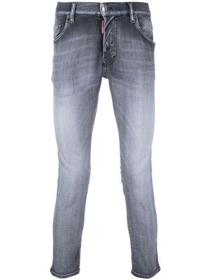DSQUARED2 jean court à taille basse - Noir