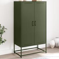 Hoge kast 68,5x38,5x123,5 cm staal olijfgroen