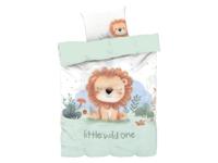 LIVARNO home Baby dekbedovertrek 60 x 120 cm (Leeuw)