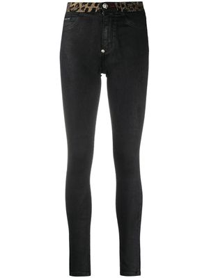 Philipp Plein jean skinny à ornements - Noir