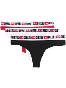 Diesel lot de trois strings UFST-Stars - Blanc