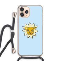 Kleine leeuw: iPhone 11 Pro Max Transparant Hoesje met koord