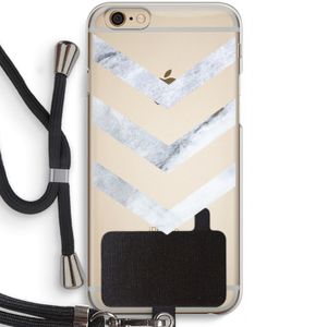 Marmeren pijlen: iPhone 6 / 6S Transparant Hoesje met koord
