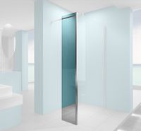 Xellanz Eco zijwand met hoekprofiel 300x2000x8 mm nano helder glas/chroom