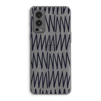 Marrakech Zigzag: OnePlus Nord 2 5G Transparant Hoesje