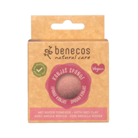 Benecos natural beauty Natural konjac sponge - red clay 1 Stuks