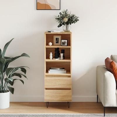 Hoge kast 40x36x110 cm bewerkt hout sonoma eiken