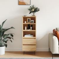 Hoge kast 40x36x110 cm bewerkt hout sonoma eiken