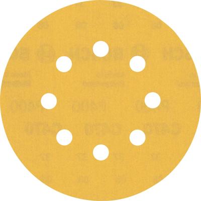 Bosch Accessoires Expert C470 schuurpapier voor excenterschuurmachines 125 mm, 8 gaten, K400 5-delig - 2608900811