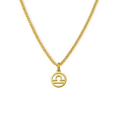 Minimalistische sterrenbeeld ketting - Stainless steel - Goud - Weegschaal - Libra