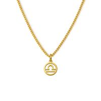 Minimalistische sterrenbeeld ketting - Stainless steel - Goud - Weegschaal - Libra