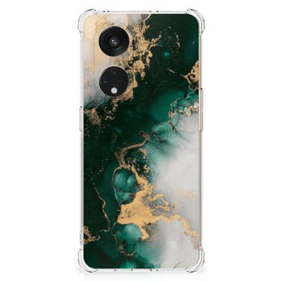 Anti-Shock Hoesje voor OPPO Reno8 T 5G Marmer Groen