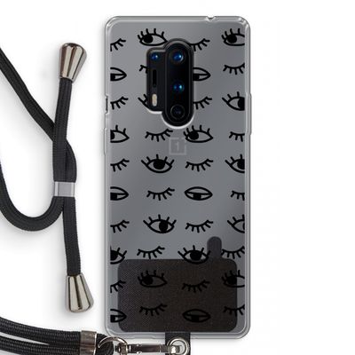 Eye pattern #2: OnePlus 8 Pro Transparant Hoesje met koord