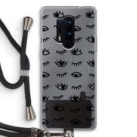 Eye pattern #2: OnePlus 8 Pro Transparant Hoesje met koord