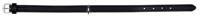 TRIXIE HALSBAND HOND ACTIVE LEER ZWART 31-37X1,6 CM