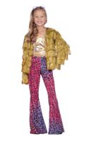 Festival tinsel jasje goud kind